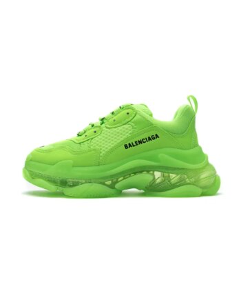 Balenciaga Triple S Fluorescent Green 544351 W09O1 3802