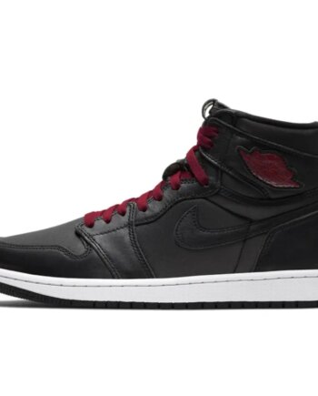 Air Jordan 1 Retro High Black Satin Gym Red 555088-060